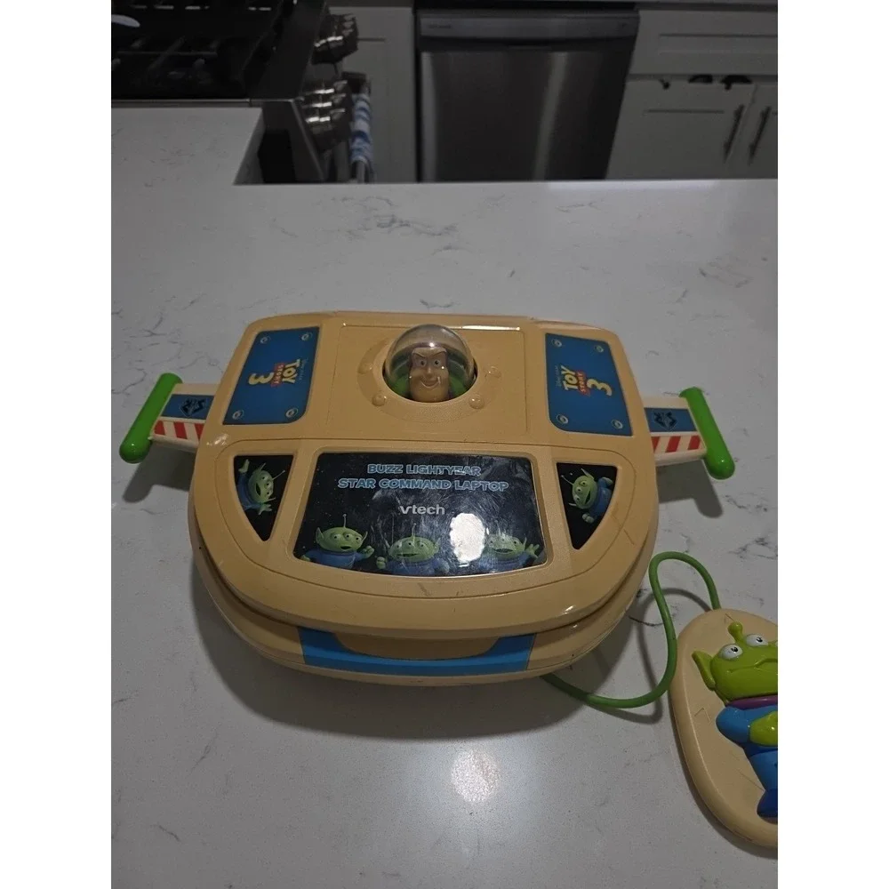 Buzz Lightyear Vtech Star Command Laptop Pixar Toy Story 3 WORKS